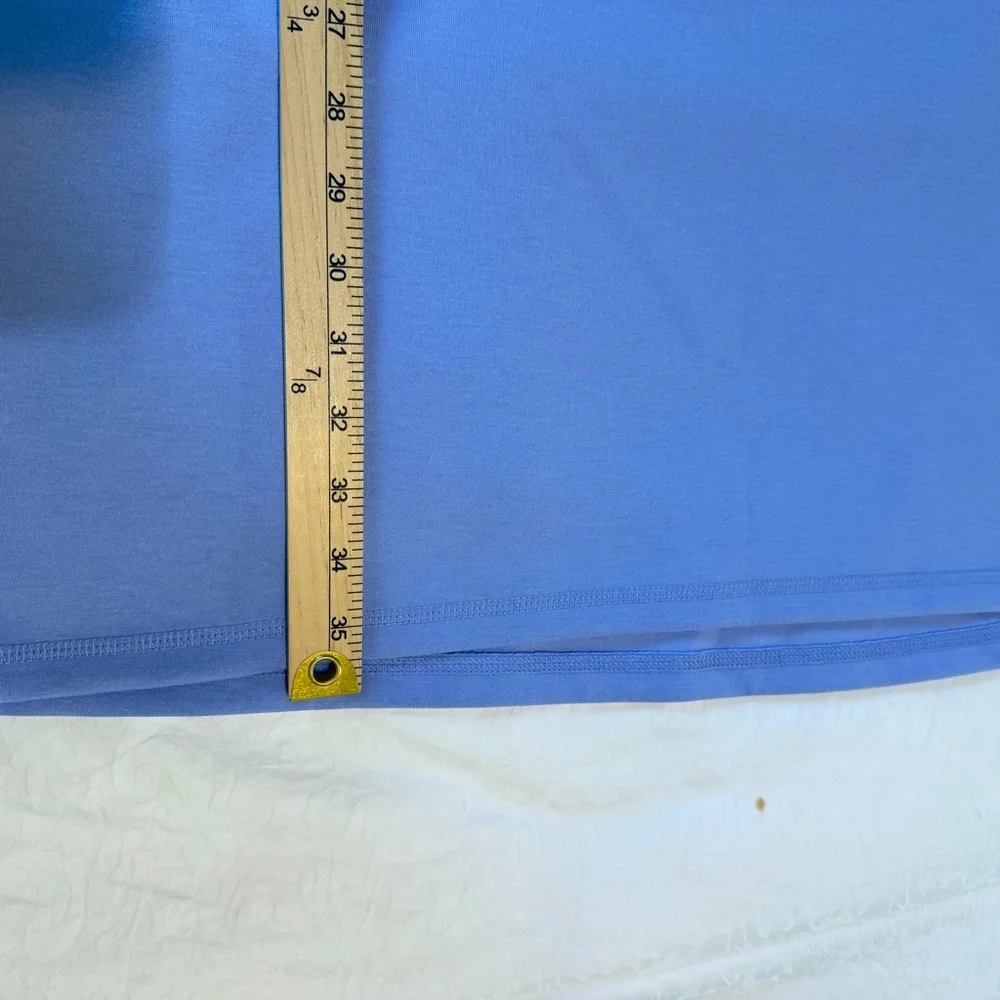 T by Talbots Periwinkle Sleeveless V Neck Knit dress XLp - Picture 8 of 9